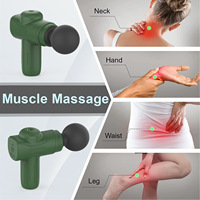 Mini masseur musculaire de poche, portable, rechargeable par USB, pistolet de massage corporel, masseur vibrant pour soulager le cou, les épaules, la taille et les jambes