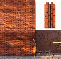 Revêtement mural en pierre PU 3D léger, ignifuge, imperméable, durable, pour l'intérieur et l'extérieur