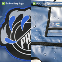 Sac de hockey imperméable en bâche PVC robuste avec logo personnalisé pour jeunes et seniors, sac d'équipement de hockey sur gazon et sur glace