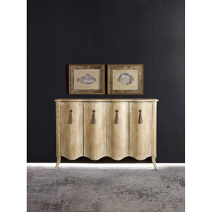 <span class=keywords><strong>Buffet</strong></span> en bois vieilli, meuble de rangement à 4 portes avec façade incurvée pour salon et <span class=keywords><strong>salle</strong></span> à <span class=keywords><strong>manger</strong></span> - Product Image 4