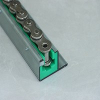 Pièces de guidage de qualité alimentaire pour applications en salle blanche et convoyeurs hygiéniques Rail de guidage de chaîne de qualité alimentaire