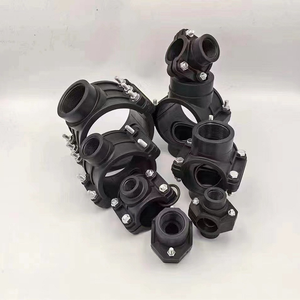 PP sadel penjepit kompresi pas DN75 halus 75MM 4-cara berulir selang irigasi penjepit bagian dalam berulir untuk perlengkapan pipa - Product Image 6