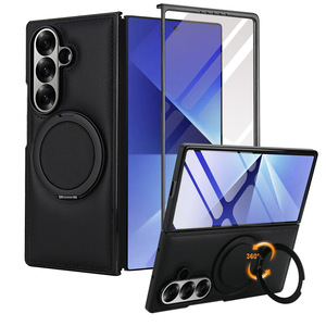 เคสชาร์จไร้สายสำหรับ <span class=keywords><strong>Samsung</strong></span> Galaxy Z <span class=keywords><strong>Fold</strong></span> 7 <span class=keywords><strong>Fold</strong></span> 6 5 4 <span class=keywords><strong>3</strong></span> พร้อมขาตั้งแม่เหล็กหมุนได้และฟิล์มกระจกนิรภัย - Product Image 1