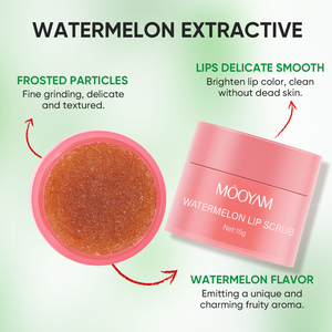Exfoliante Labial de Sandía de Marca Privada OEM, Hidratante, Suave, Elimina la Piel Muerta, Reduce las Arrugas de los Labios, Bálsamo Labial Iluminador - Product Image 3
