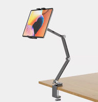 Support de tablette rotatif à 360° pour tablettes et smartphones de 4 à 14 pouces, support de bureau en alliage d'aluminium, hauteur réglable, boîte incluse