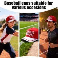 Casquettes de baseball ajustables brodées sur mesure, taille unique, en tissu éponge côtelé uni, vente en gros, ODM, MOQ, usine, 2026, OEM