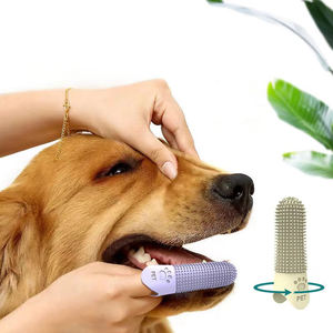 Spazzolino <span class=keywords><strong>da</strong></span> Dito per Animali Domestici a 360 Gradi in Silicone Alimentare, Spazzola Morbida per la Pulizia dei Denti, Cura Dentale per Cani - Product Image 5