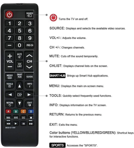 NEW <b>Remote</b> <b>Control</b> for Samsung LCD LED HDTV Smart <b>TVs</b> BN59-01199F - Product Image 3