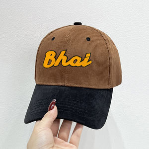 Haute qualité incurvé bord sport unisexe 6 panneau couleur unie Sport de plein air velours côtelé personnaliser serviette tissu broderie casquette de Baseball - Product Image 3