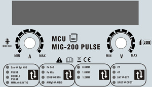 Synergy 200อลูมิเนียม <span class=keywords><strong>Mig</strong></span> ชีพจรและเครื่องเชื่อมชีพจรคู่ - Product Image 5
