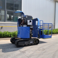 Plateforme élévatrice sur chenilles en acier électrique AMWP9C-7100 Berui, hauteur de plateforme max. 9m, empattement 1,22m, capacité de montée 20%