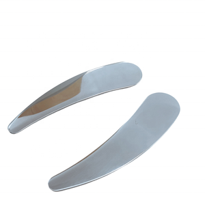 Spatola cosmetica in acciaio inossidabile 304 con cucchiaio per crema per il viso in argento con cucchiaio per <span class=keywords><strong>trucco</strong></span> personalizzato - Product Image 1