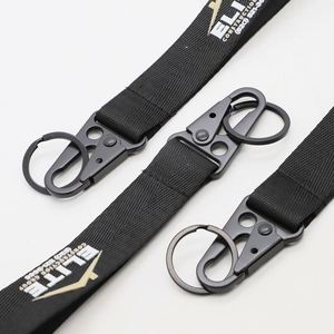 Custom Printed Nylon Keychain <b>Lanyard</b> with Eagle Claw Hook for Construction Business Gift Wholesale Short <b>Lanyards</b> - Product Image 3