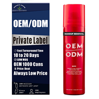 Brume démaquillante OEM ODM résistante à l'eau avec extrait de jojoba et de rose musquée pour adhésif de perruque et colle à cils