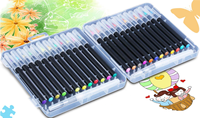 Touchfive — marqueurs d'art Pentel de 18/24 + 2 couleurs, à base d'eau, stylos à brosse pour aquarelle, peinture pour dessin, calligraphie