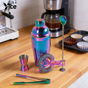 Accessoires de bar personnalisés, fournitures professionnelles pour <span class=keywords><strong>barman</strong></span>, mini kit de <span class=keywords><strong>barman</strong></span> en acier inoxydable, <span class=keywords><strong>shaker</strong></span> Boston - Product Image 1