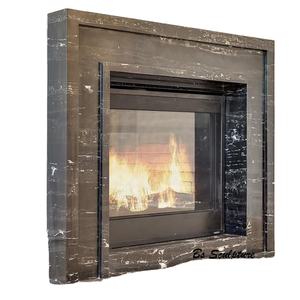 <span class=keywords><strong>Piedra</strong></span> negra <span class=keywords><strong>de</strong></span> lujo con escultura envolvente <span class=keywords><strong>de</strong></span> manto <span class=keywords><strong>de</strong></span> <span class=keywords><strong>chimenea</strong></span> <span class=keywords><strong>de</strong></span> mármol Golden Line - Product Image 3