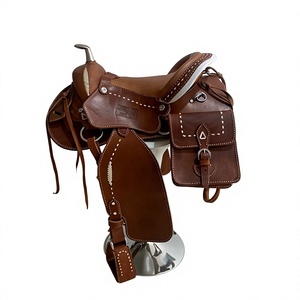 Silla de Montar Inglesa de Cuero Genuino para Carreras de Caballos con Estribos, Diseños Personalizables, Hecha a Mano, Ecológica, con Estructura de Madera de la India - Product Image 1