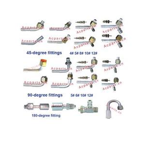 OEM ODM Todos los tipos de accesorios de aire acondicionado Auto AC Fitting Aluminio Hierro Fitting AC.120 Auto AC Parts Fitting Pipe Connector