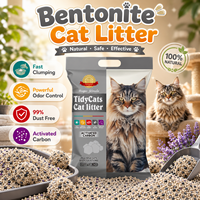 Pasir Kotoran Kucing Karbon Aktif 99% Bebas Debu Pengendalian Bau Arena Para Gatos Pasir Kotoran Kucing Bentonit yang Menggumpal