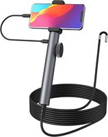 Caméra endoscopique articulée à lentille unique de 6,0 mm avec lumière, étanche IP67, pour applications automobiles, aériennes et de canalisation, câble de 1 à 3 m