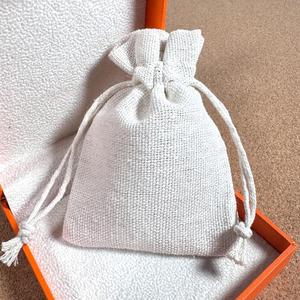 Mini Size Cotton <b>Drawstring</b> <b>Bag</b>, Custom Logo, Eco Friendly Reusable for Tiny Jewelry Small Gift Packaging - Product Image 5