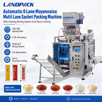 Machine d'emballage multi-voies 6 voies pour sachets de sauce chili, ketchup, shampoing liquide, gel Bearnaise, mayonnaise