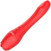Vibrateur chauffant Rose pour point G féminin, 100% étanche IPX7, rechargeable par USB avec 10 fréquences