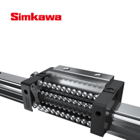 Guía de movimiento lineal circular en miniatura de bajo ruido, bloque de riel de acero con rodamientos serie LG SIMKAWA para eje de plataforma de posicionamiento