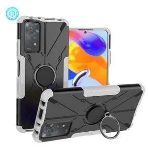 Wholesale New Design Kickstand Mobile Phone Accessories Anti-fall Protective Phone Case for Xiaomi Redmi Note 11 Pro 5G Luxury