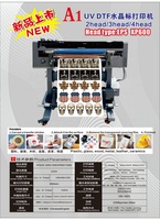 Nouvelle usine jet d'encre A1 A2 A3 2/3 pièces rouleau or argent AB Film Uv Machine d'impression UV Dtf cristal autocollant imprimante avec plastifieuse