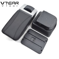 Vtear pour Mazda 2/Demio – Boîte d'accoudoir centrale avec rangement et porte-gobelet – Accessoires de style intérieur pour voiture 08-14