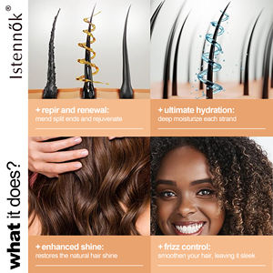 Оптовый набор для ухода за вьющимися волосами: увлажняющий и разглаживающий шампунь и кондиционер на растительной основе с аргановым маслом, веганский, под собственной торговой маркой - Product Image 4