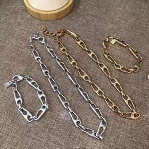HC Elegante Conjunto <span class=keywords><strong>de</strong></span> Collar y Pulsera <span class=keywords><strong>de</strong></span> Acero Inoxidable con Cadena <span class=keywords><strong>de</strong></span> Eslabones, Estilo Cubano, Grueso, con Esquinas Cuadradas y Diseño <span class=keywords><strong>de</strong></span> Costura, Joyería <span class=keywords><strong>de</strong></span> Moda - Product Image 6