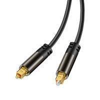 Cable de Audio Óptico SPDIF de 5.1 Canales para TV y PS4, con Revestimiento de PVC y Conductor de Cobre, para Cine en Casa