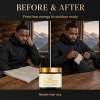 BIYODE Africa Résine de Shilajit Pur de l'Himalaya 600mg à Couvercle Doré, Complément de Bien-être, Meilleures Ventes, En Stock, Faible MOQ, Vente en Gros Directe Usine