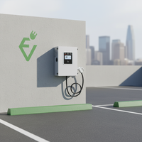 Station de recharge rapide pour véhicules électriques 20 kW DC, chargeur mural de qualité commerciale, OCPP 1.6, CCS/GBT, pour parking, flotte, entreprise