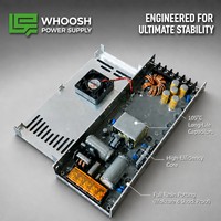 WHOOSH 300W 5V 60A Catu Daya Layar LED Semi-Potted Tanpa Kipas IP20 AC DC untuk Modul Layar LED Dalam Ruangan
