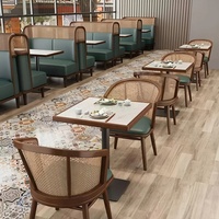 Ensemble de table et chaises de salle à manger professionnel OEM ODM, design moderne et luxueux, pour les restaurants, cafétérias, hôtels et salles de restauration.