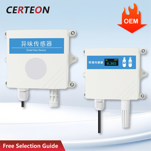 חיישן ריח תעשייתי עם גלאי גז חכם לניטור ריחות באוויר בשפכים בשירותים ובחוות - Product Image 1