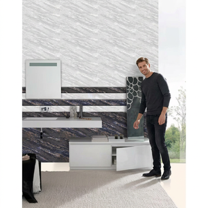 Nuevas Baldosas de Cerámica Esmaltada con Diseño Floral de 300x450 mm, Resistentes al Agua, para Paredes Exteriores, Baños, Pasillos y Cocinas - Product Image 1