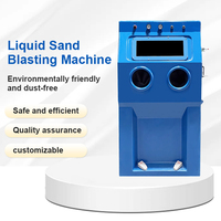 Blaster manuel de sablage de Cabinet de souffle liquide humide de 220V avec le collecteur de poussière et le système de nettoyage