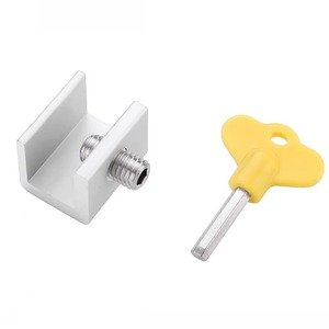 Loquet de fenêtre en alliage d'aluminium, boucle de fixation, limiteur pour écran de fenêtre en PVC, protection de sécurité pour enfants pour portes coulissantes - Product Image 3