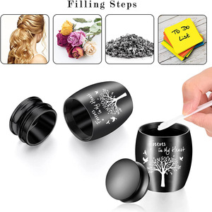 Umico personalisasi aluminium Aloi Modern Multi Warna keselamatan hewan peliharaan guci kremasi anjing kucing abu kenang-kenangan kotak Memorial - Product Image 2