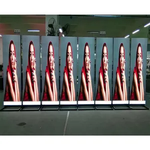 P1.86 Indoor full color Floor Standing Advertising Mirror Poster Led Screen Display a Led Poster Screen