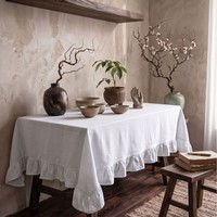 Nappe unie de style européen minimaliste pour table de salle à manger, cuisine, restaurant, pique-nique en plein air et décoration intérieure