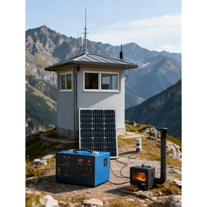 MPPT 컨트롤러 솔라 패널 세트가있는 5KW ~ 25KW 하우스 용 그리드 태양광 시스템 발전기의 완벽한 올인원 접지 장착 - Product Image 2