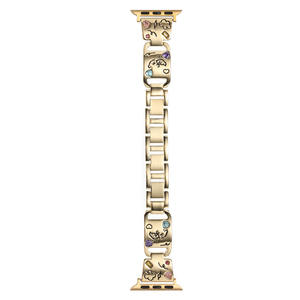 Nuevo lindo cachorro circón Color diamante Metal correa de reloj para <span class=keywords><strong>Apple</strong></span> <span class=keywords><strong>Watch</strong></span> Ultra 2 49mm banda para Iwatch Series 9 Se 8 7 <span class=keywords><strong>6</strong></span> 5 41mm 45mm - Product Image 6