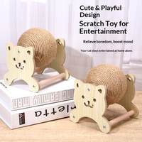 Balle à gratter pour chat en forme de grande roue, sans peluches, en sisal, pour affûter les griffes et moudre les dents, jouet d'auto-entretenissement pour chat