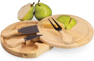 <span class=keywords><strong>Planche</strong></span> à <span class=keywords><strong>fromage</strong></span> ronde Bambus Schneidebrett Plateau de <span class=keywords><strong>charcuterie</strong></span> Cuisine de <span class=keywords><strong>charcuterie</strong></span> <span class=keywords><strong>Planche</strong></span> à découper naturelle avec ensemble de couteaux naturels - Product Image 3